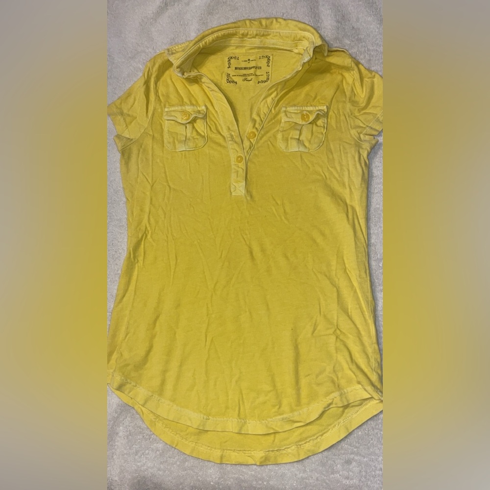 Yellow T-Shirt with Pockets